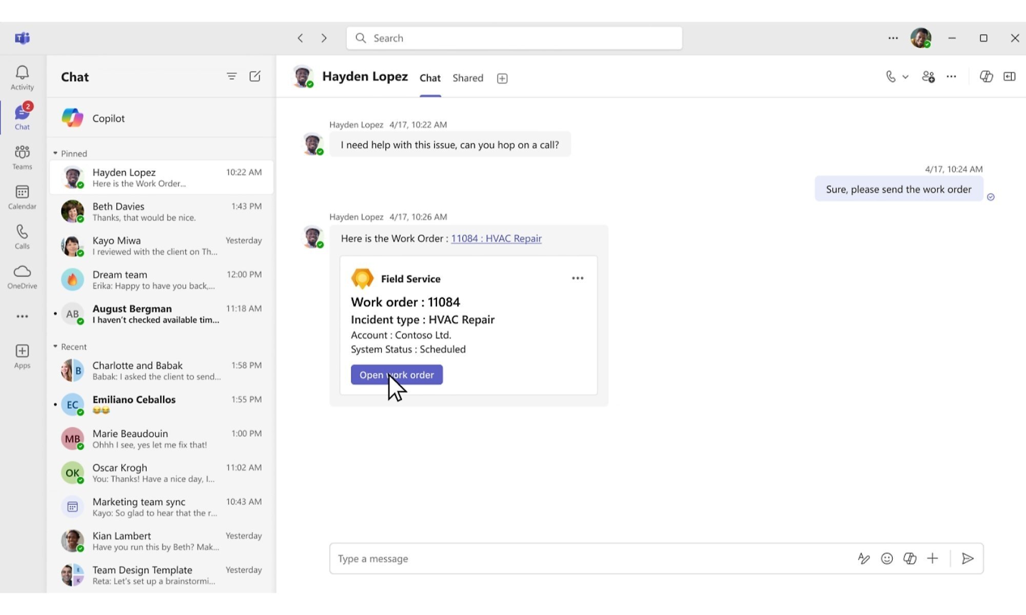 Dynamics 365 Field Service - Teams