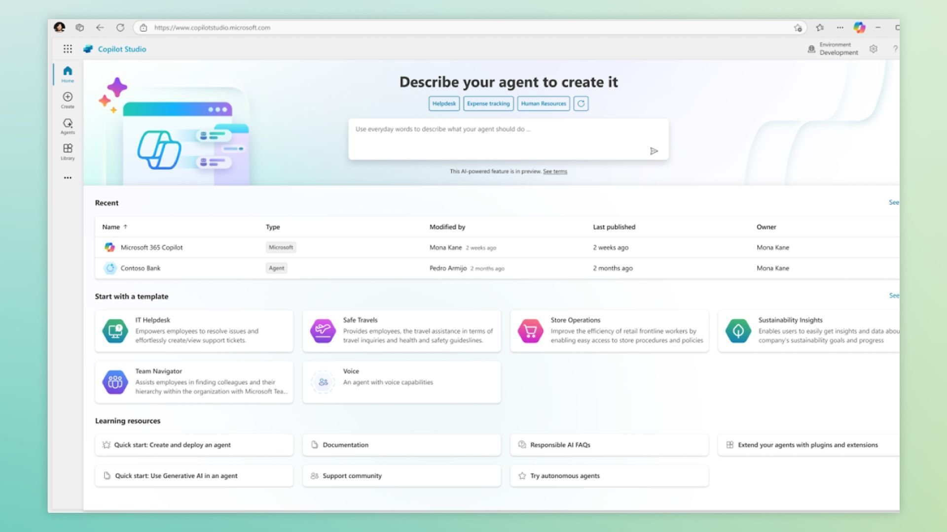 Microsoft Copilot Studio - crea agenti AI