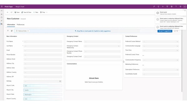 Power Apps - Agente per compilazione automatica form