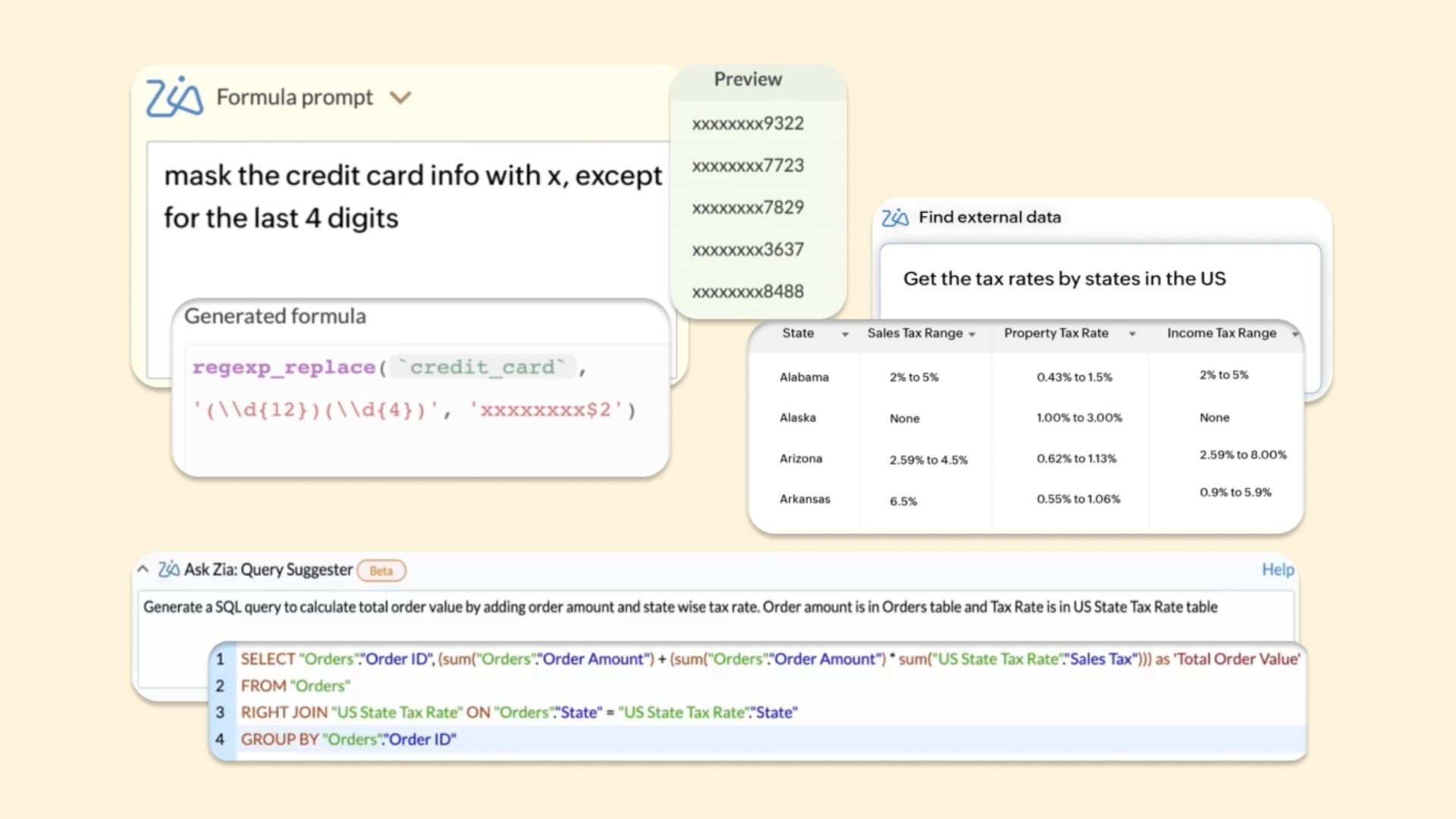 Zia Agents per Zoho Analytics