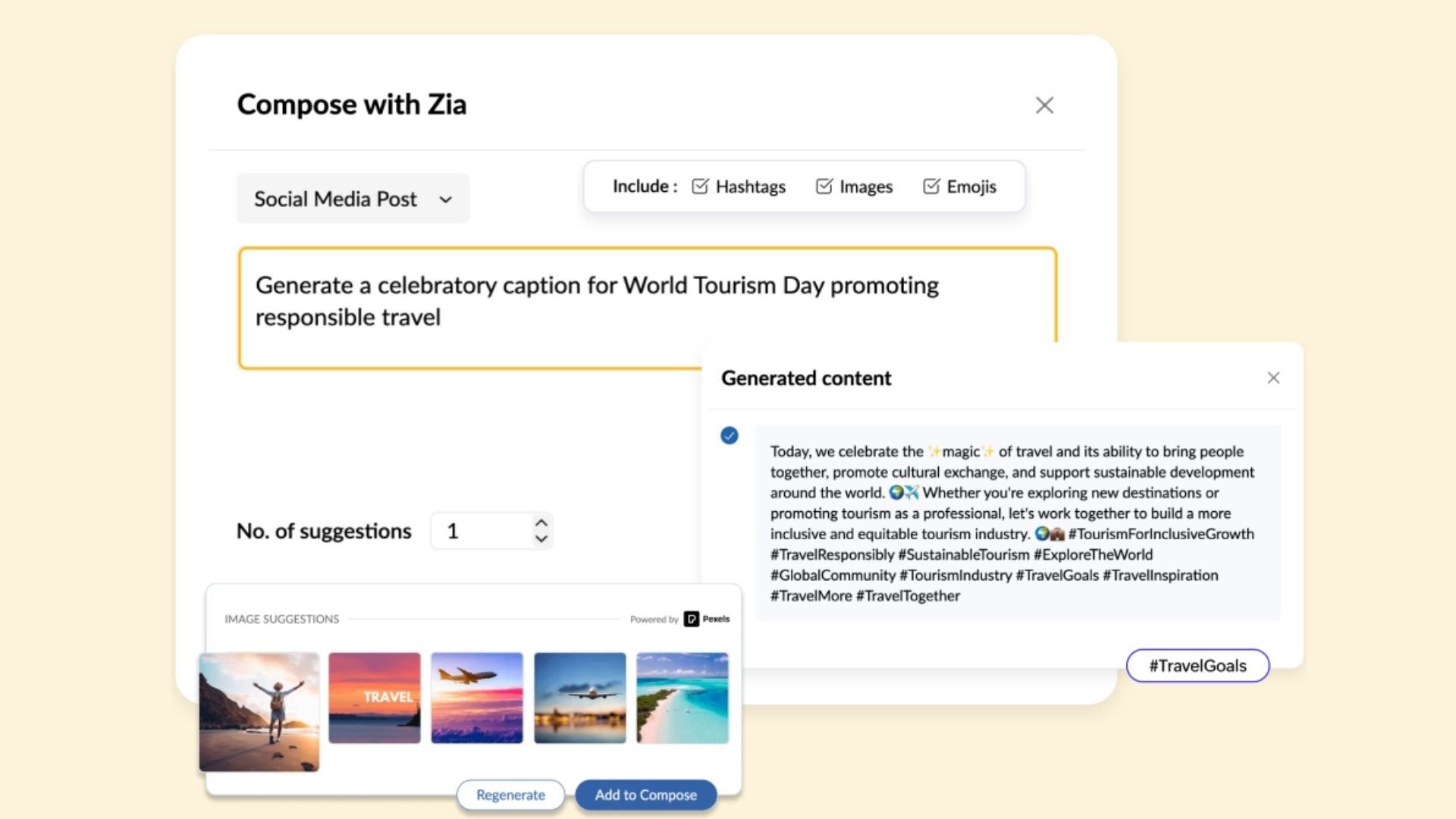 Zia Agents per creazione contenuti
