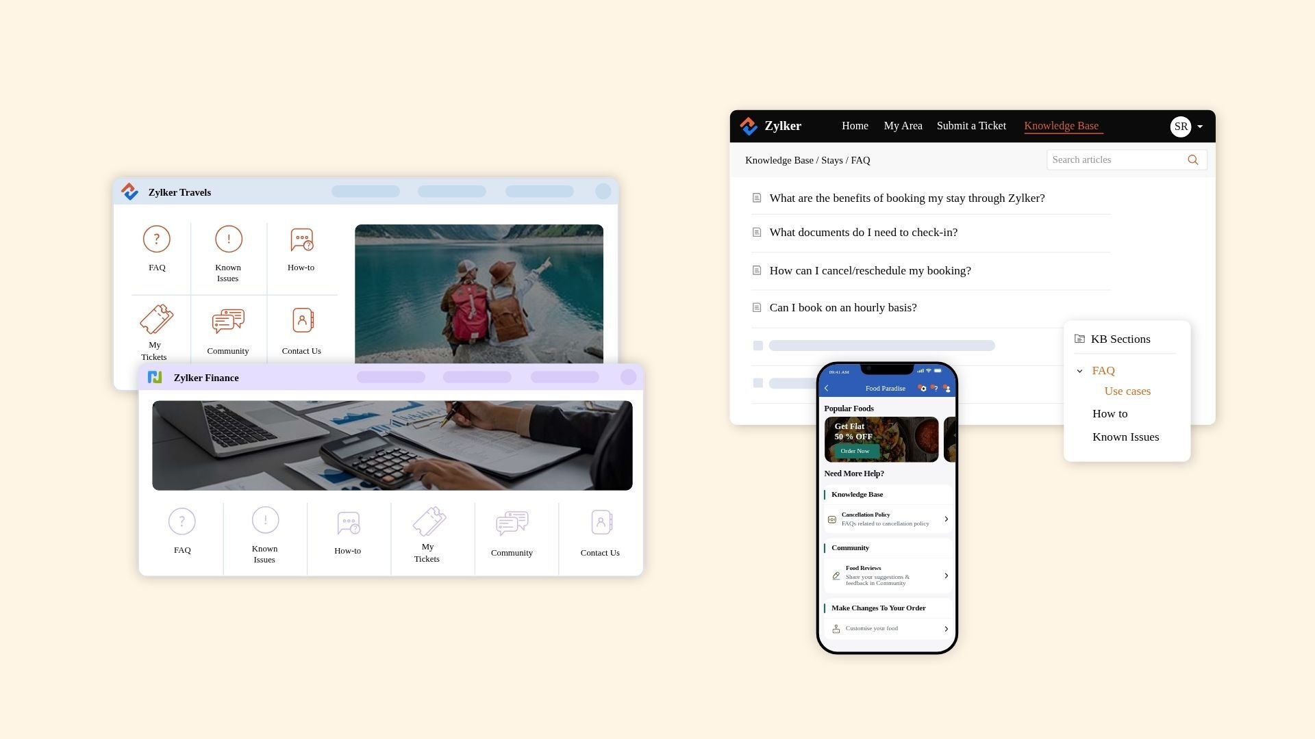 Zoho Desk - Self Service