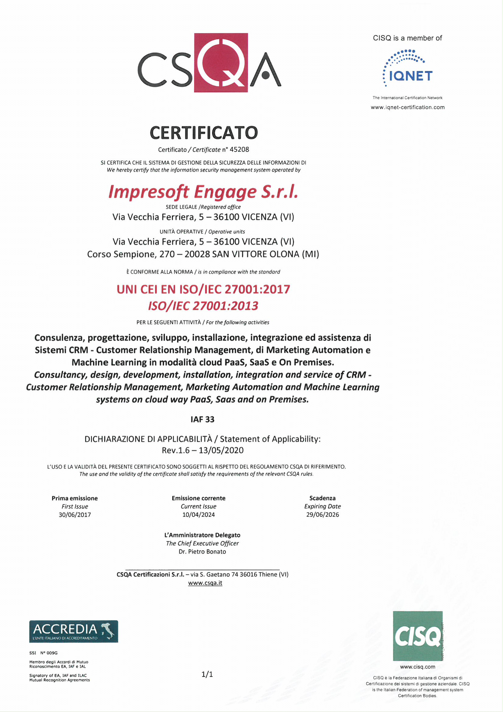 Cert. CSQA_27001_IMPRESOFT_2024-1