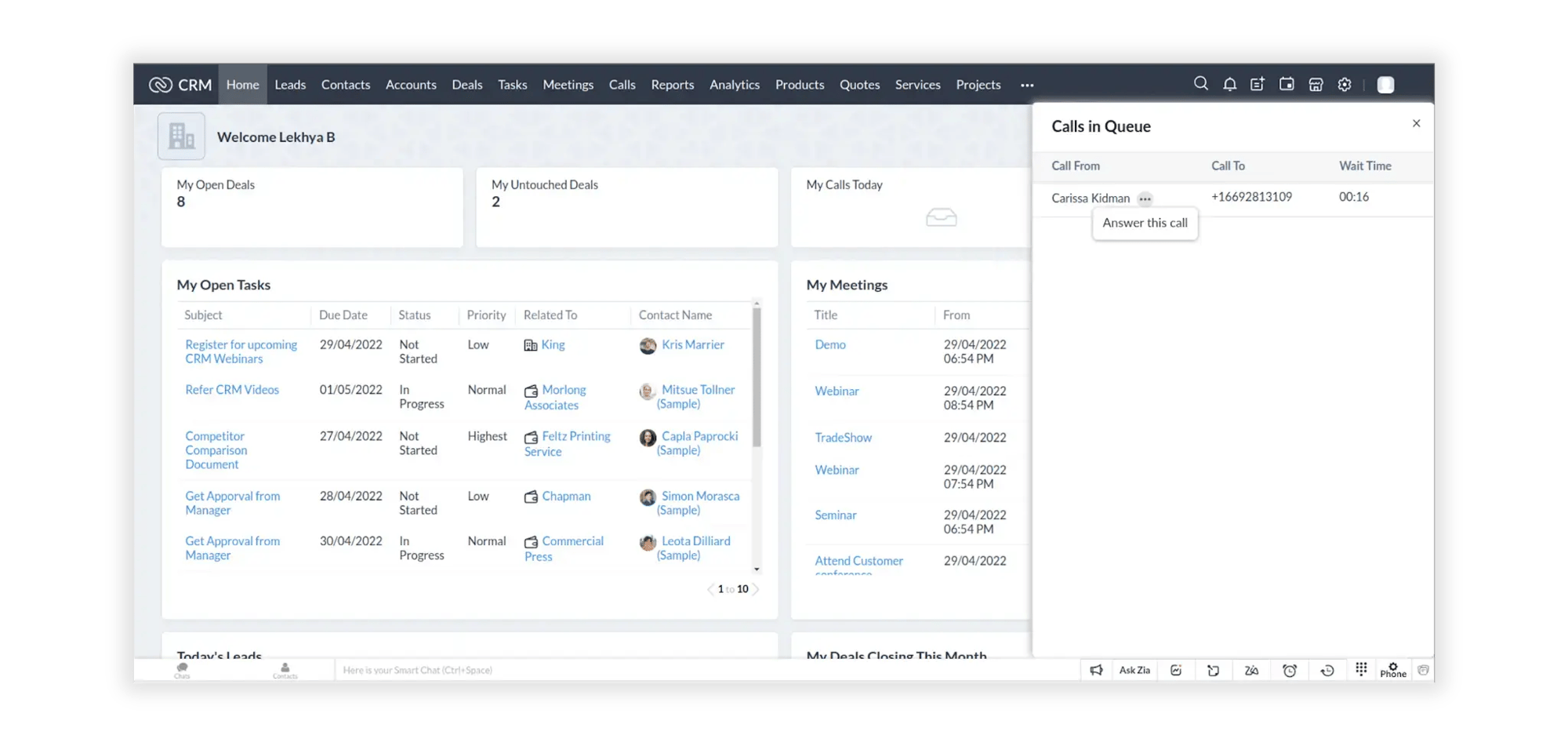 Zoho-CRM-board